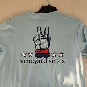 Vineyard Vines Sky Blue Graphic Tee